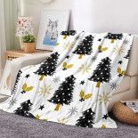 Плед - покрывало из микрофибры Homytex Sherpa с рисунком 150x200 см, модель 12