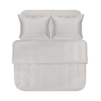 Постельное белье Lotus Home сатин Dakota Modern серое евро