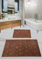 Набор ковриков для ванной комнаты Diva Camparcasi D Brown 60x100+50x60 см