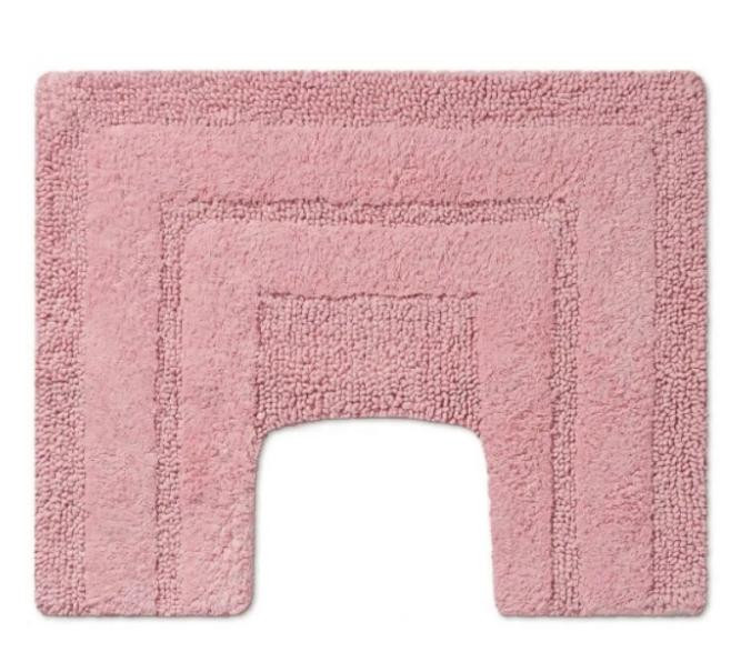 Коврик для ванной PHP Sirio rosa 50x40 см с вырезом под унитаз