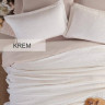 Покривало бавовняне Istanbul Zen Stone Krem 230x250 см з наволочками 50х70 см 