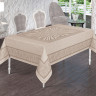 Скатертина Masali Jumbo Gunes жаккардова 160x220 см бежева