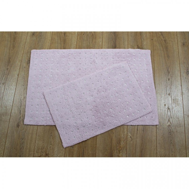 Набор ковриков для ванной Irya Esta pembe розовый 55x85 см + 40x60 см