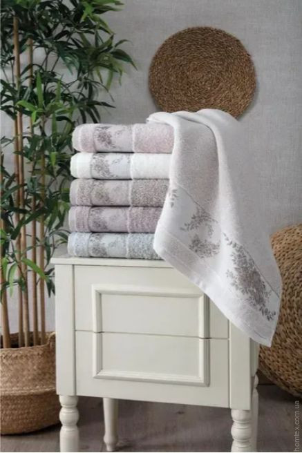 Набор махровых полотенец Pupilla из 6-ти штук 70х140 см, модель 26