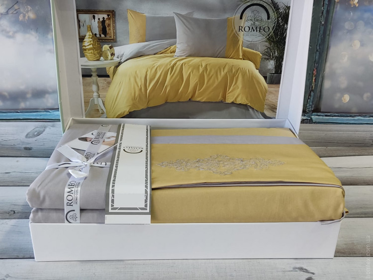 Постільна білизна Romeo Home з вишивкою, модель 1, євро