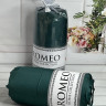 Простирадло сатинова Romeo Home 180x200+30 см з наволочками аквамарин