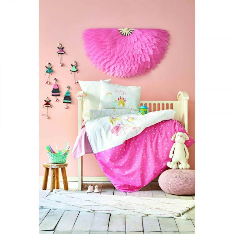 Постельное белье для младенцев Karaca Home Lovable pudra 2020-2 пудра ранфорс