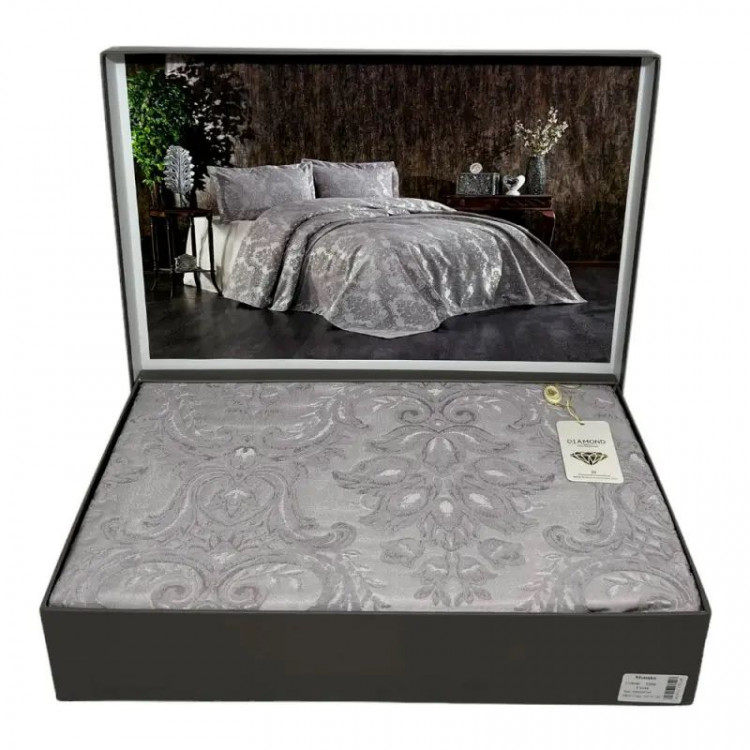 Покрывало жаккард DIAMOND MONAKO GREY 230x260 см