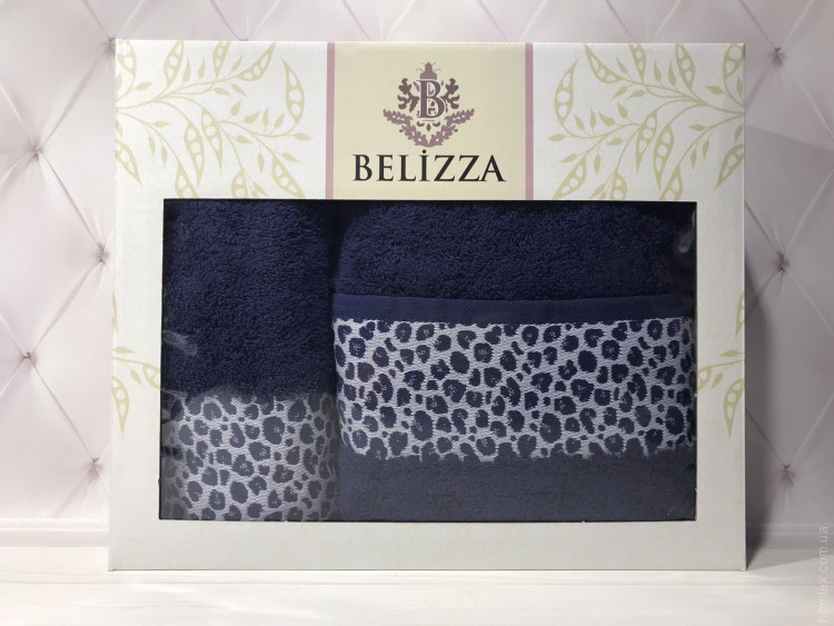 Набор махровых полотенец Belizza из 2 штук 50x90 см+70x140 см, модель 45