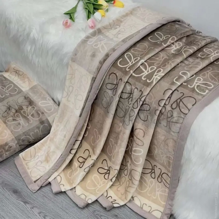 Плед велюровый двуслойный Home Textile 965508 200x230 см
