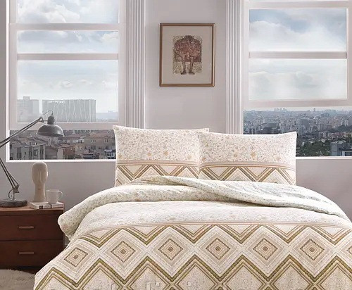 Постільна білизна TAC Ranforce Perry kahve полуторний Постільна білизна TAC Ranforce Perry kahve полуторний