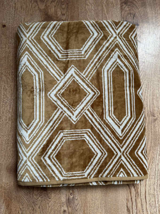 Пляжний рушник - пештемаль махра/велюр 105х180 см. модель 8