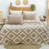 Покривало муслінове Saheser Sonia Beige 240x260 см з наволочками