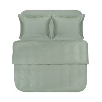 Постельное белье Lotus Home сатин Dakota Modern оливковое евро