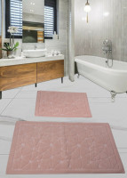 Набор ковриков для ванной комнаты Diva Camparcasi Pudra 60x100+50x60 см