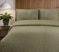Постельное белье Altinbasak Leaf Line olive евро