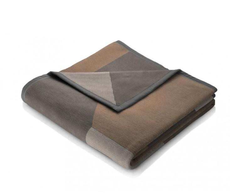 Плед бавовняний Biederlack Cotton Home VB Springfield grey 150х200 см