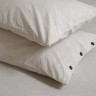 Простынь с наволочками Lotus Home Washed Cotton Kahve-bej 260x280 см 