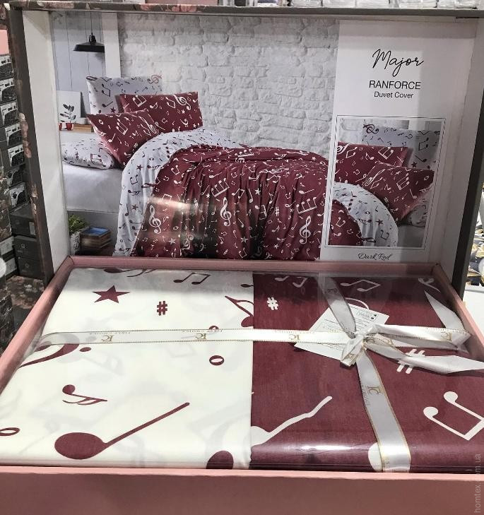 Постельное белье First Choice Major Dark Red евро