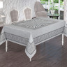 Скатертина Masali Jumbo Gunes жаккардова 160x220 см сіра