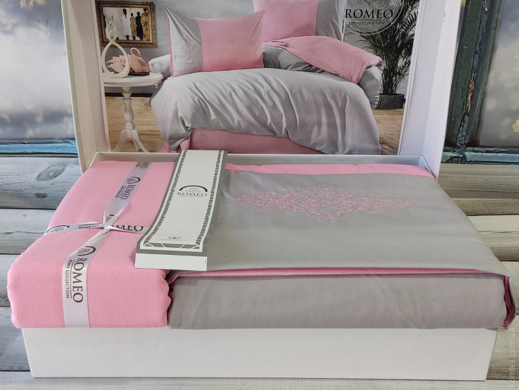 Постільна білизна Romeo Home з вишивкою, модель 2, євро
