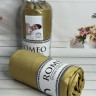 Простирадло сатинова Romeo Home 180x200+30 см з наволочками оливкова
