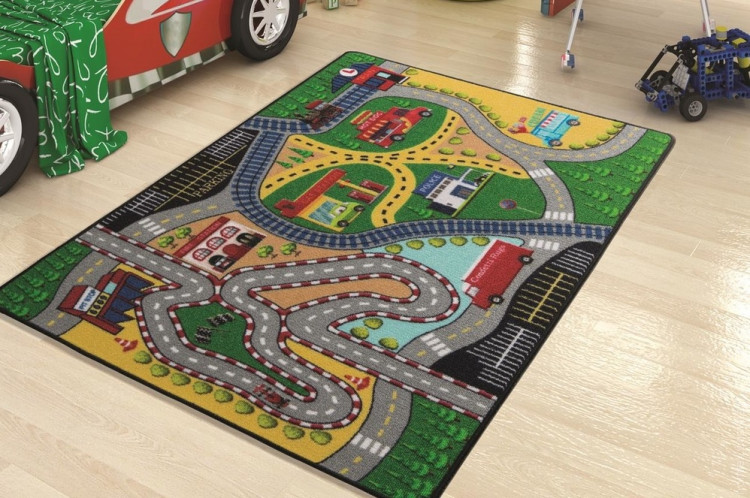 Коврик в детскую комнату Confetti Freeway Yesil 100x150 см