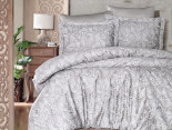 Постільна білизна First Choice Lima beige сатин люкс сімейний