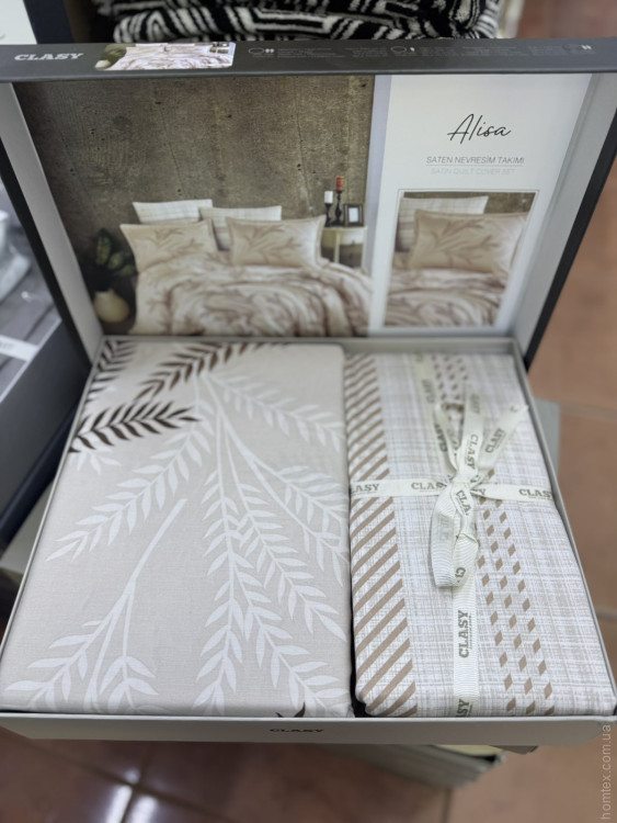 Постільна білизна сатин Aran Clasy Alisa євро