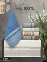 Набор махровых полотенец Fakili Tekstil Stely 70x140 см из 6-ти штук