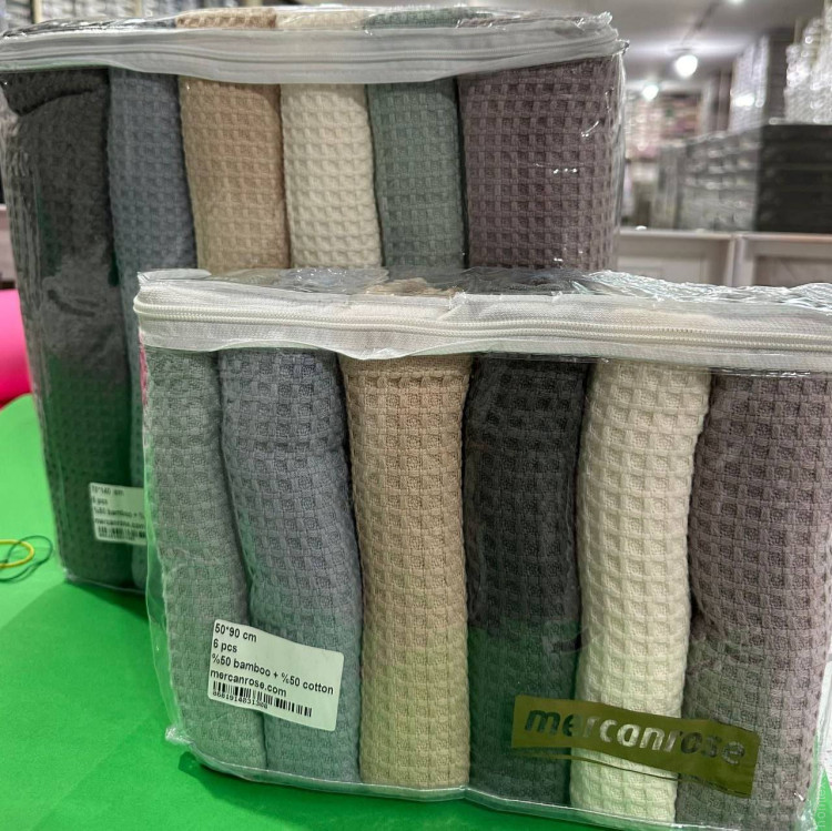 Набір вафельних рушників Mercan 70x140 см із 6-ти шт.