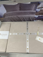 Покрывало жаккардовое Moda Box Belkis 240x260 см бежевое с наволочками