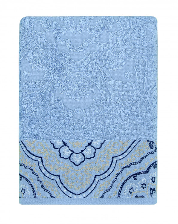 Полотенце Arya Жаккард Amonde голубой 70x140 см