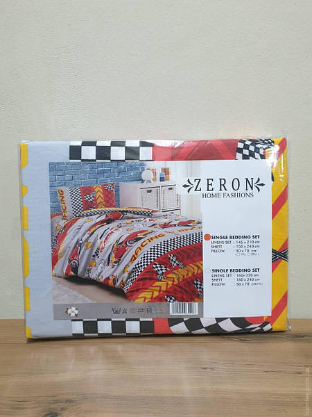 Постельное белье Zeron Eco SPEED RACE V3 полуторный (145x220 см)
