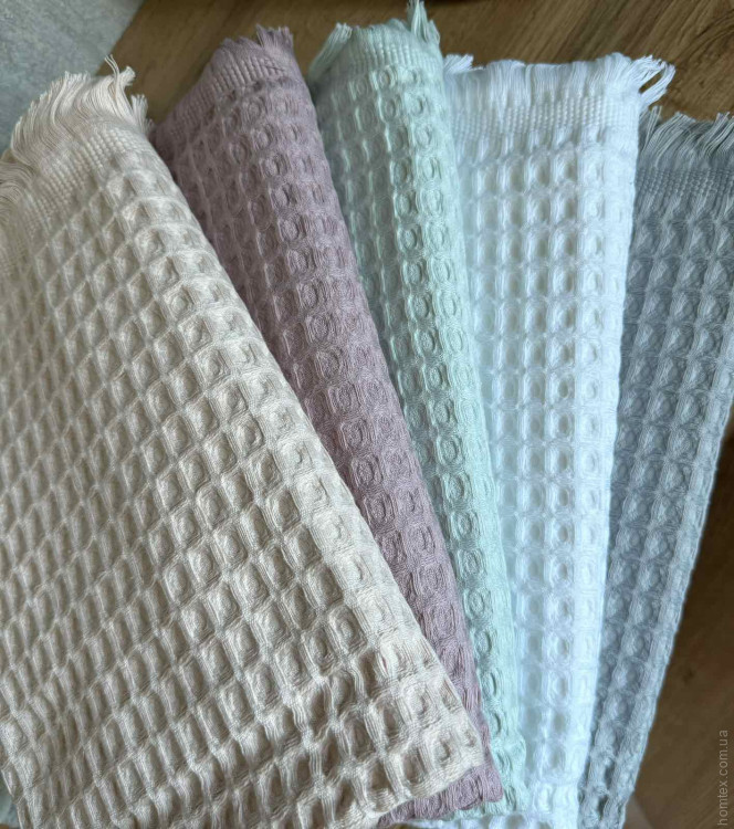 Набор вафельных полотенец Gold Soft Life 50х90 см + 70х140 см, серый