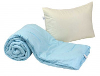 Одеяло Руно с подушками 52СЛБ голубое 140х205 см