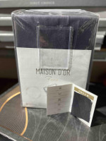 Простирадло сатинова Maison Dor 240х260 см з наволочками антрацит