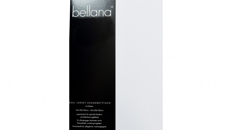 Простынь на резинке Bellana трикотажная Эксклюзив 90-100х200+25 см цвет белый