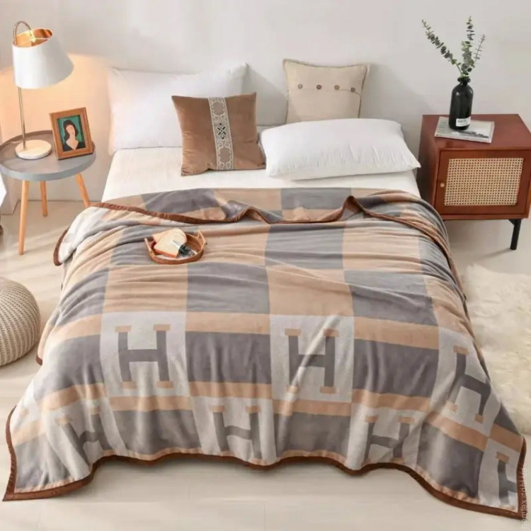 Плед велюровий двошаровий Home Textile 033747 200x230 см