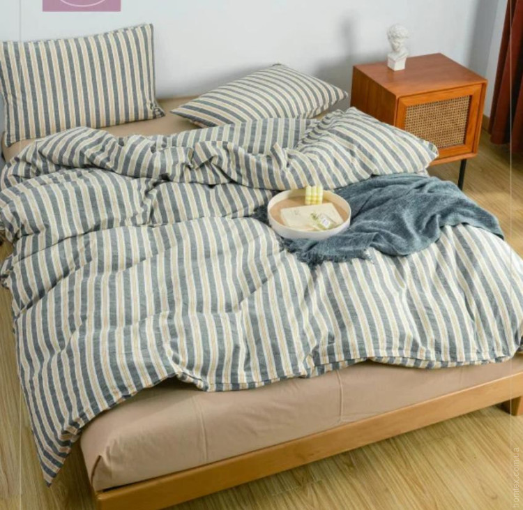 Постельное белье Вилюта вареный хлопок Wash 08 Геометрия семейный