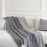 Плед La Modno Monogram Anthracite-Beige 150x200 см