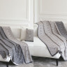 Плед La Modno Monogram Anthracite-Beige 150x200 см