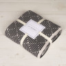Плед La Modno Monogram Anthracite-Beige 150x200 см
