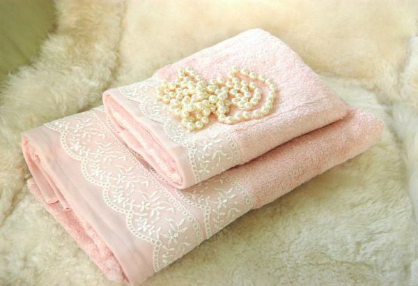 Набор полотенец Diandra FLASHY розовый из 2 шт. 50х90 см