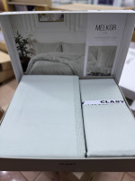 Постельное белье Aran Clasy Ranforce Melkor V-9 евро с вышивкой