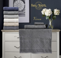 Набор махровых полотенец Fakili Tekstil Viven 70x140 см из 6-ти штук