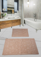 Набор ковриков для ванной комнаты Diva Camparcasi Cream 60x100+50x60 см