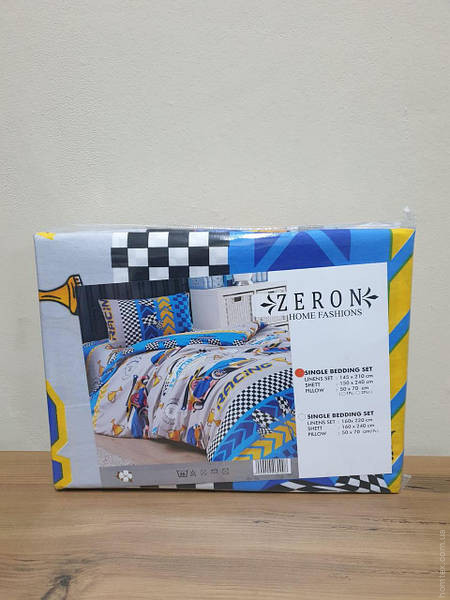 Постельное белье Zeron Eco SPEED RACE V4 полуторный (145x220 см)