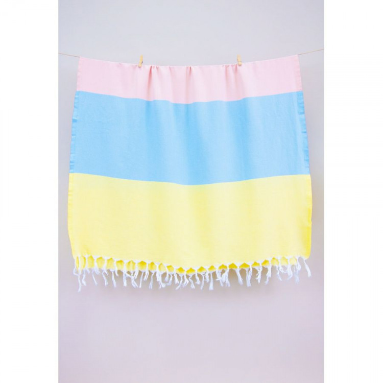 Полотенце пляжное Barine Block Sunshine-mint-somon 95х165 см 