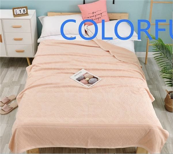 Простынь махровая Colorful Home персиковая 200x230 см